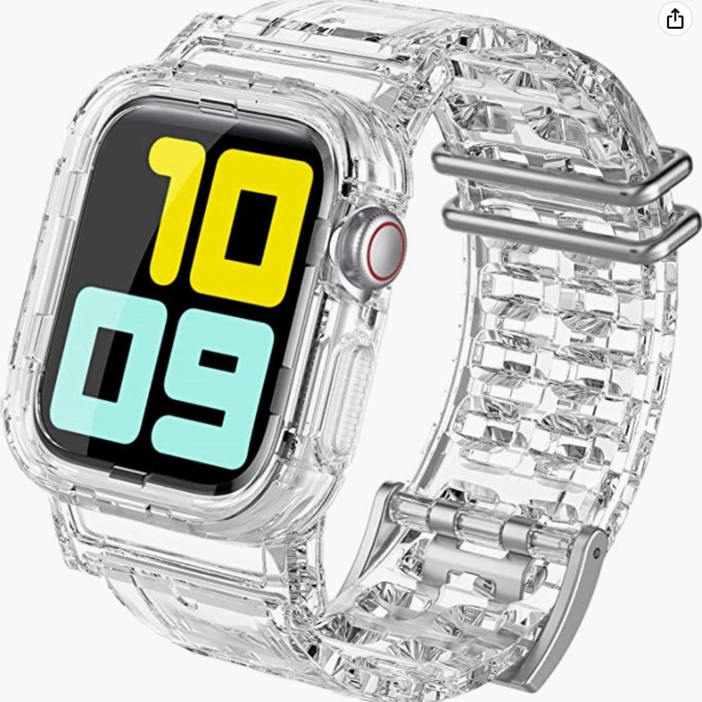 BRAND NEW Apple Watch Clear Band 42/44/45m Compatible with Series 6 5 4 3 2 1